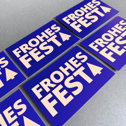 Postkarte "FROHES FEST"